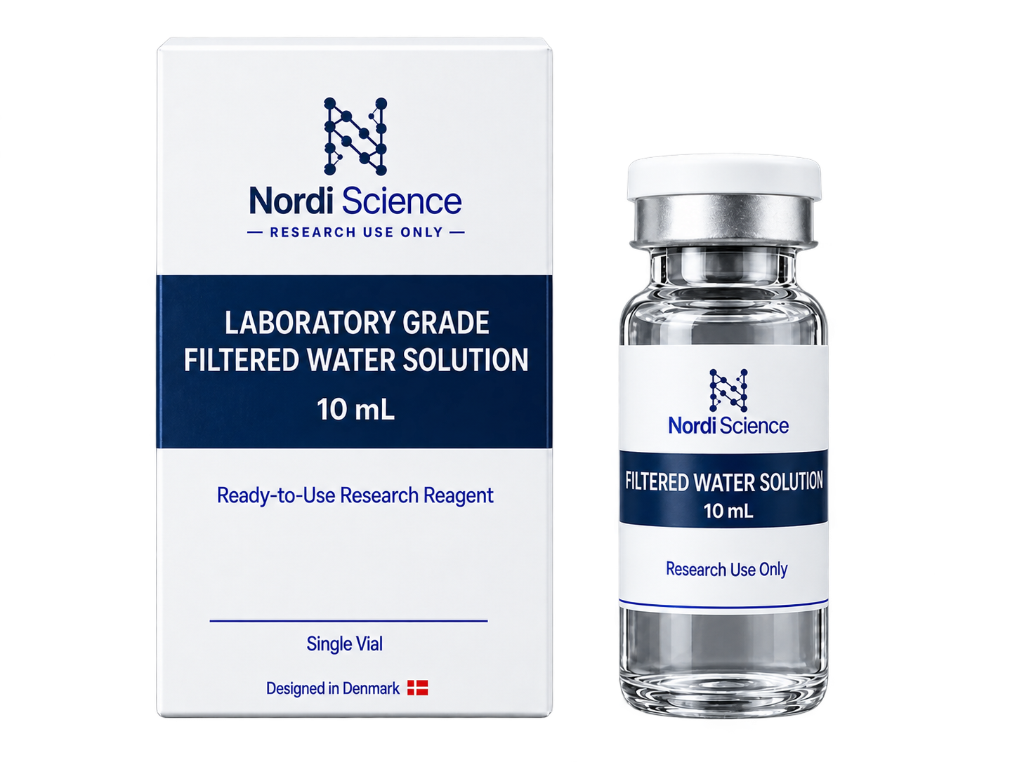 Research water 10 mL box with one vial